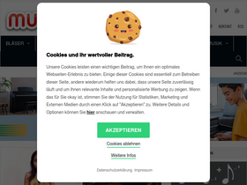 'musikmachen.de' screenshot