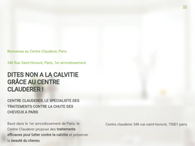 'centre-clauderer.com' screenshot