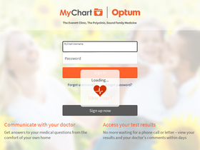 'myhealthchart.com' screenshot