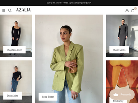 azalia.com.au homepage screenshot