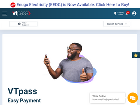'vtpass.com' screenshot