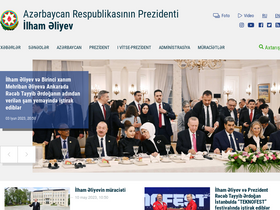 'president.az' screenshot