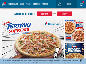 'dominospizza.ph' screenshot