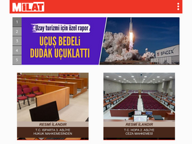 'milatgazetesi.com' screenshot