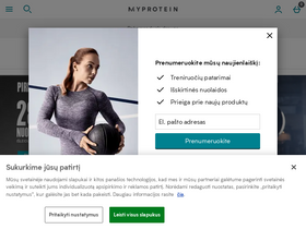 'myprotein.lt' screenshot