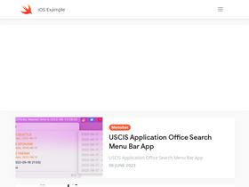 'iosexample.com' screenshot