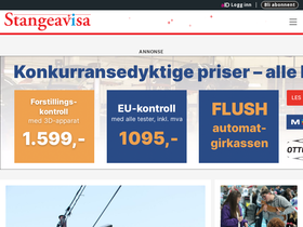 'stangeavisa.no' screenshot