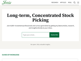 'junto.investments' screenshot