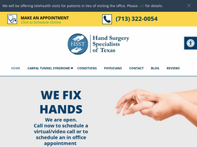 'carpaltunnelpros.com' screenshot