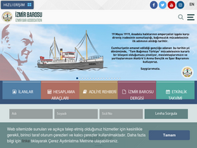 'izmirbarosu.org.tr' screenshot