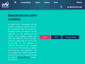 'beachsoccer.com' screenshot