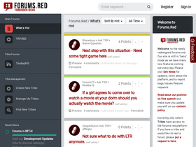 'forums.red' screenshot