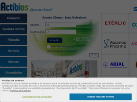 'actibios.com' screenshot