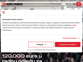 'autozubak.hr' screenshot