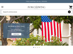 'theporchswingcompany.com' screenshot