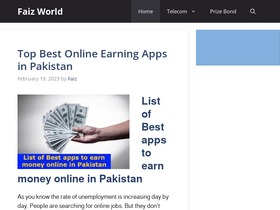 'faizworld.com' screenshot