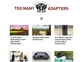 'toomanyadapters.com' screenshot