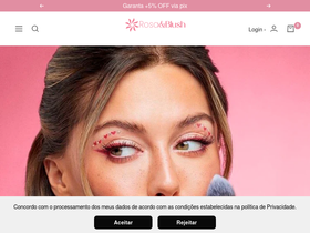 Rosa & Blush homepage screenshot