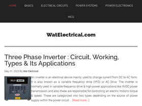 'watelectrical.com' screenshot