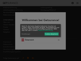 'getsurance.de' screenshot