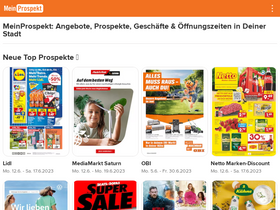 'meinprospekt.de' screenshot