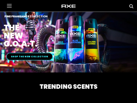 'axe.com' screenshot