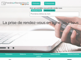 'prendreunrendezvous.fr' screenshot