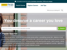 'careerfaqs.com.au' screenshot