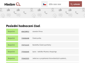 'hledam.net' screenshot