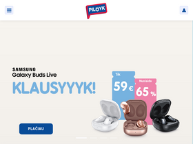 'pildyk.lt' screenshot