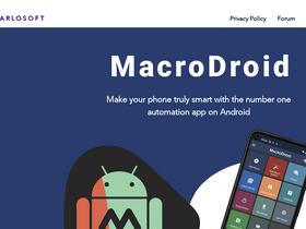 'macrodroid.com' screenshot