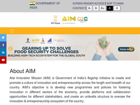 'aim.gov.in' screenshot