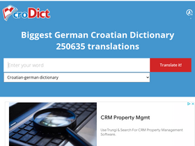 'crodict.com' screenshot