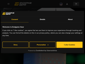 'endgamegear.com' screenshot