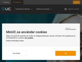 'minuc.se' screenshot