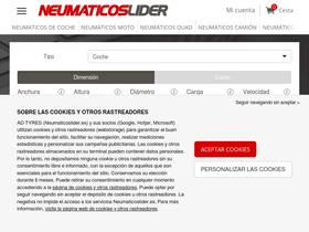 'neumaticoslider.es' screenshot