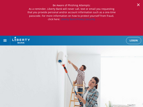 'liberty-bank.com' screenshot