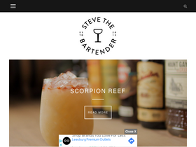 'stevethebartender.com.au' screenshot