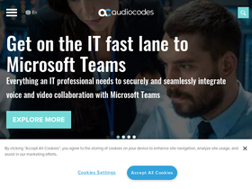 'audiocodes.com' screenshot