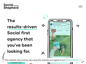 'thesocialshepherd.com' screenshot