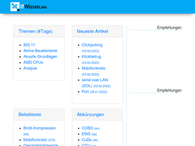 'itwissen.info' screenshot