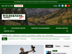 'wildernessarena.com' screenshot