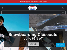'shredshop.com' screenshot