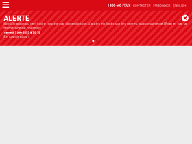 'sopfeu.qc.ca' screenshot