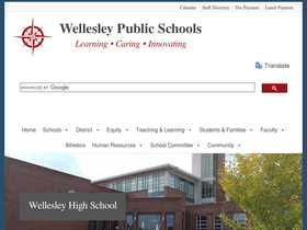 'wellesleyps.org' screenshot