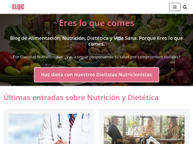 'eresloquecomes.es' screenshot