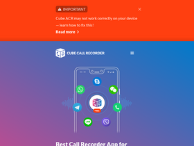 'cubeacr.app' screenshot