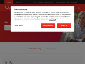 'adecco.ch' screenshot