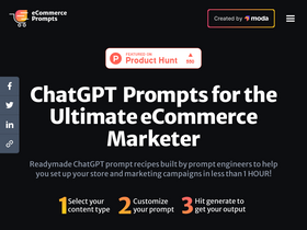 eCommerce Prompt Generator - Revolutionize eCommerce content creation with tailored, engaging copy instantly.