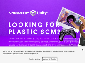'plasticscm.com' screenshot